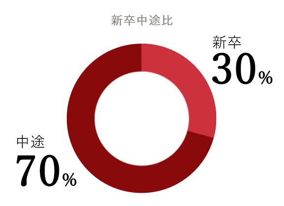 新卒中途比